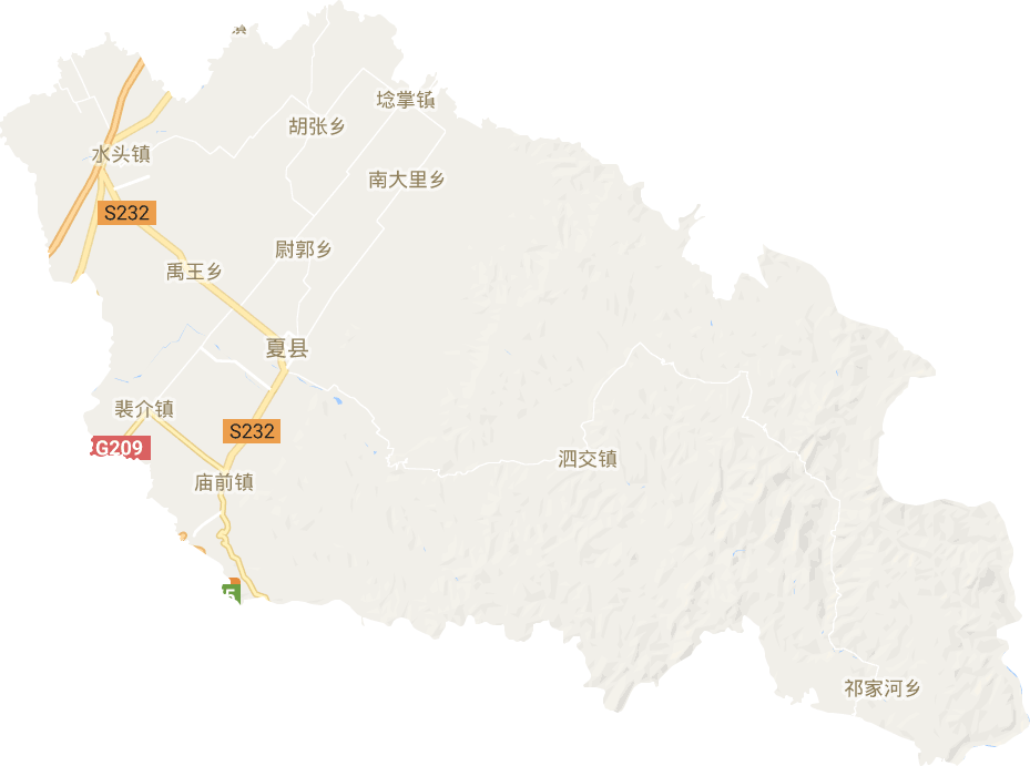 夏县电子地图