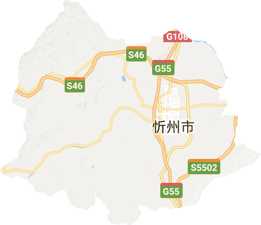 忻府区电子地图
