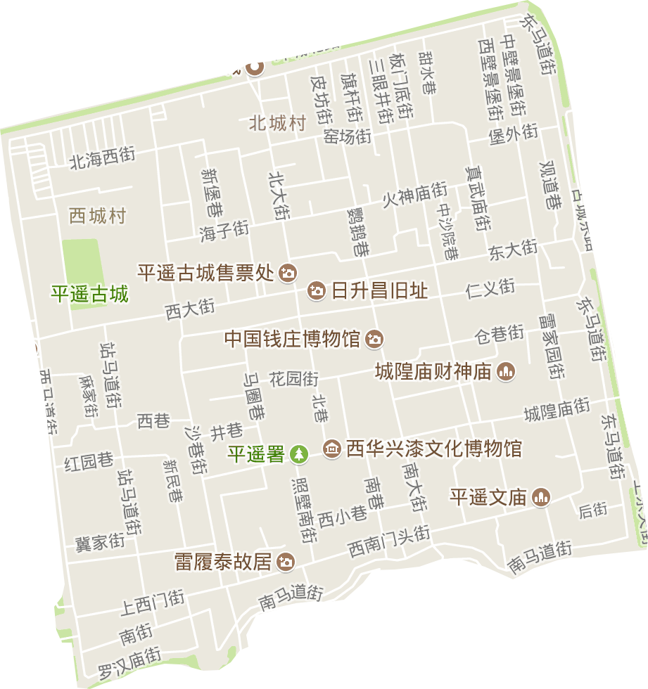 古城街道电子地图
