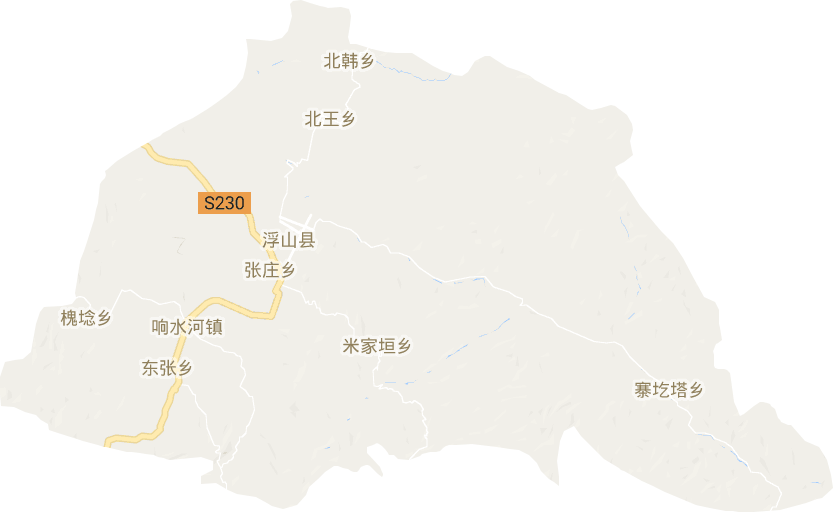 浮山县电子地图