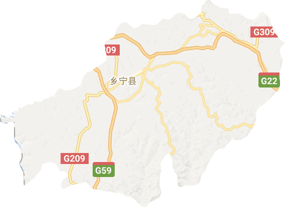乡宁县电子地图