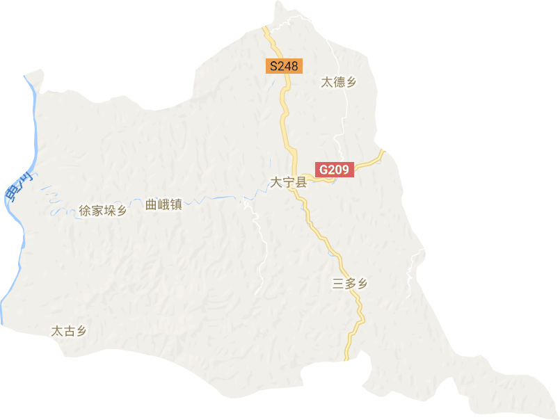 大宁县电子地图