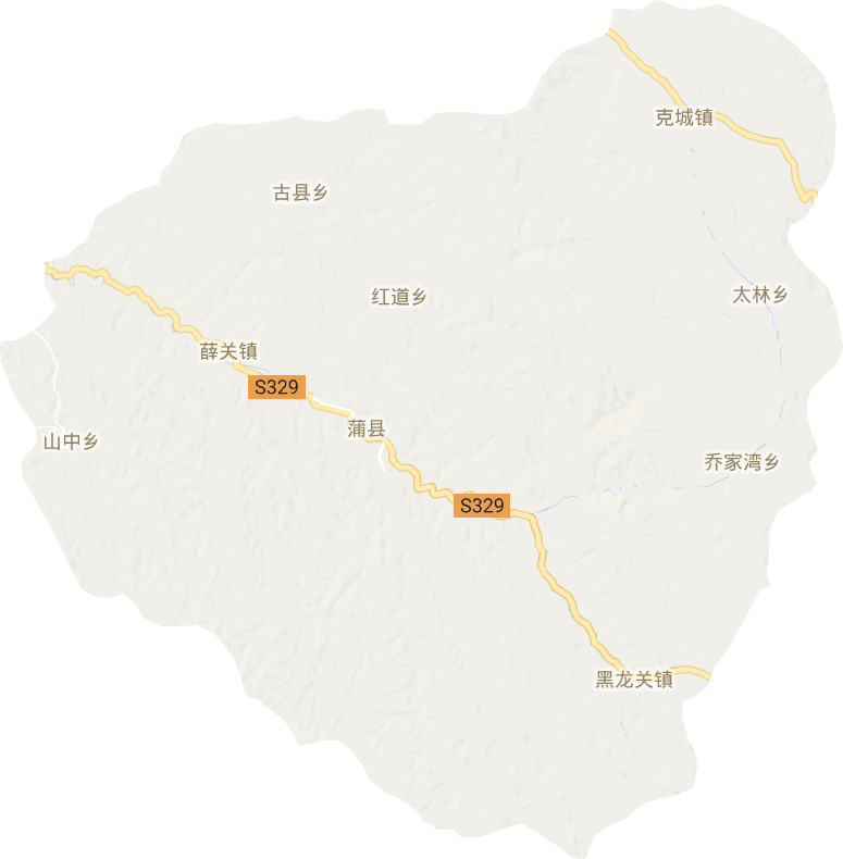蒲县电子地图