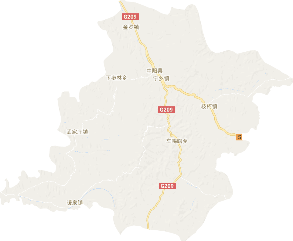中阳县电子地图