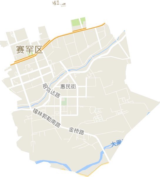 昭乌达路街道电子地图