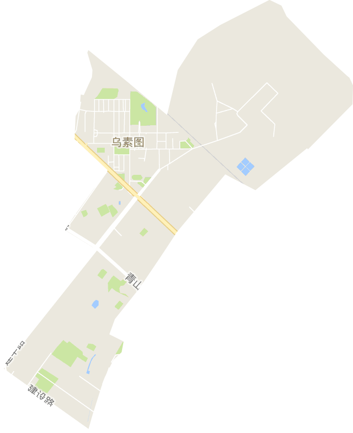 乌素图街道电子地图