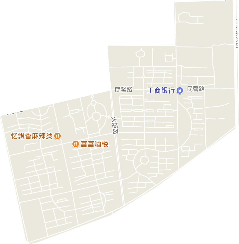 民馨路街道电子地图