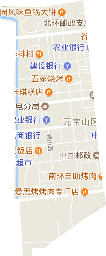平庄城区街道电子地图