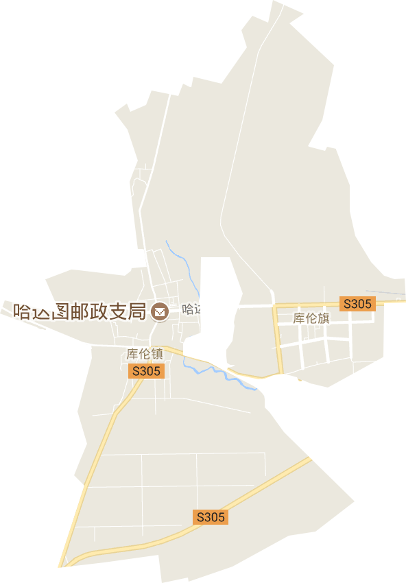 库伦街道电子地图
