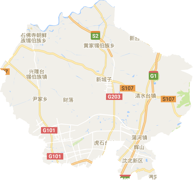沈北新区电子地图