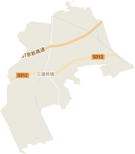 三道桥镇电子地图