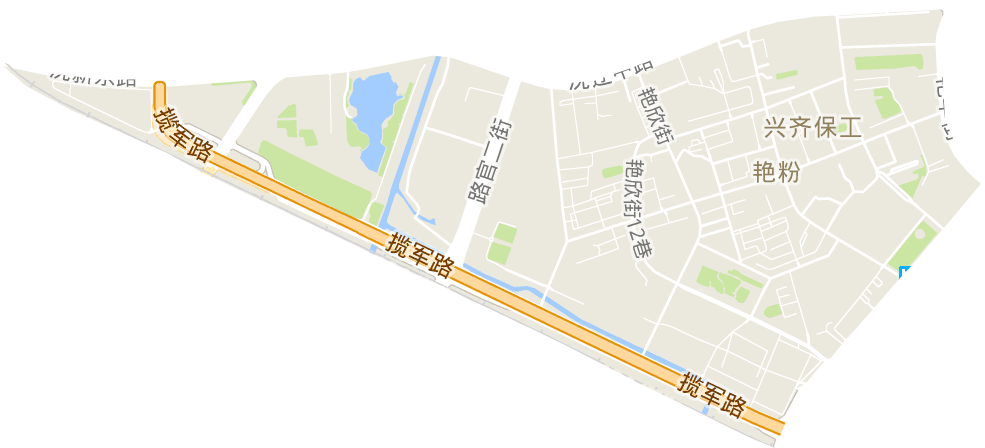 艳粉街道电子地图