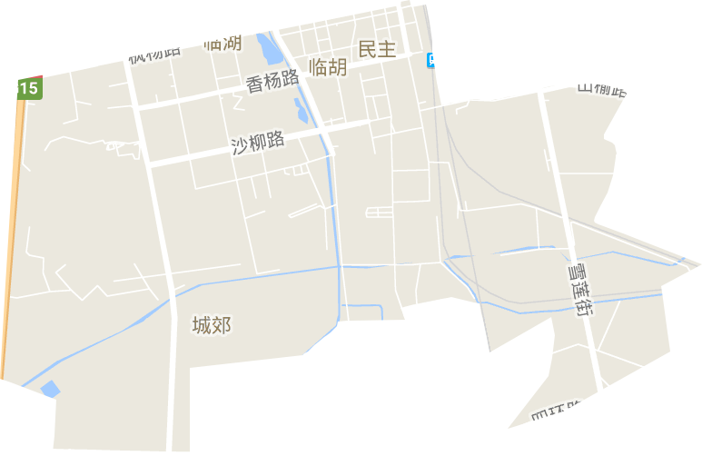 民主街道电子地图