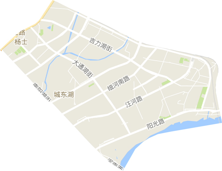 城东湖街道电子地图