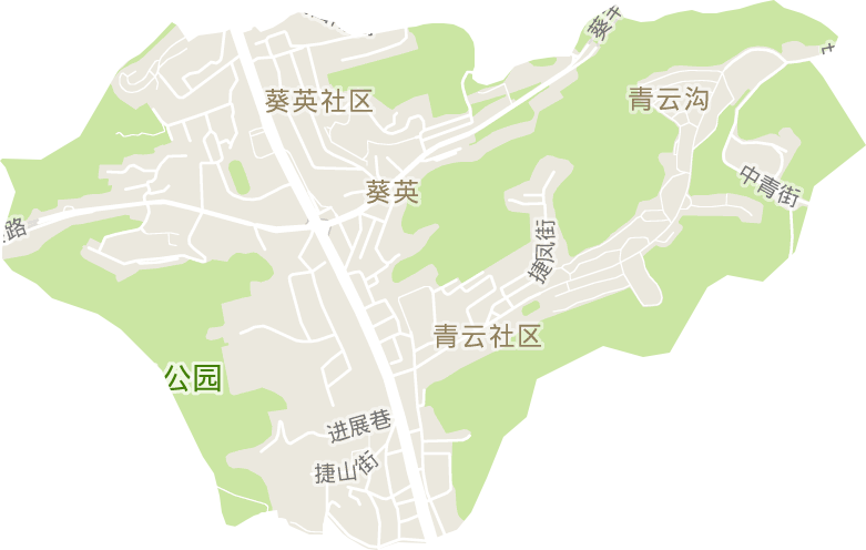 葵英街道电子地图
