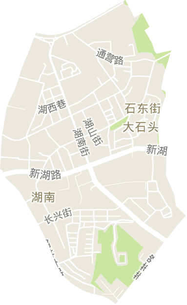 湖南街道电子地图