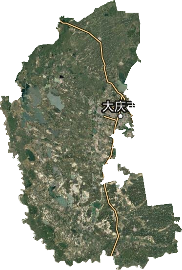 大庆市卫星图