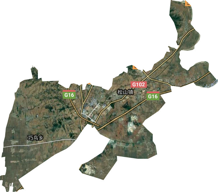 松山镇卫星图