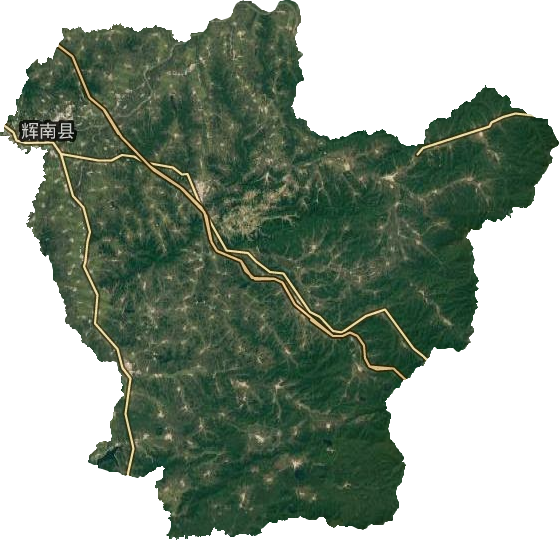 辉南县卫星图