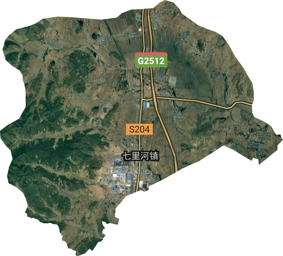 七里河镇卫星图