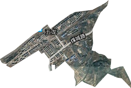 五龙街道卫星图