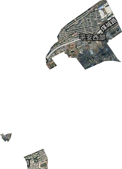 平安西部街道卫星图