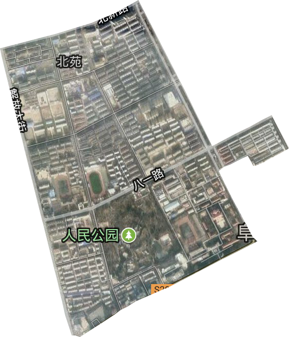 学苑街道卫星图