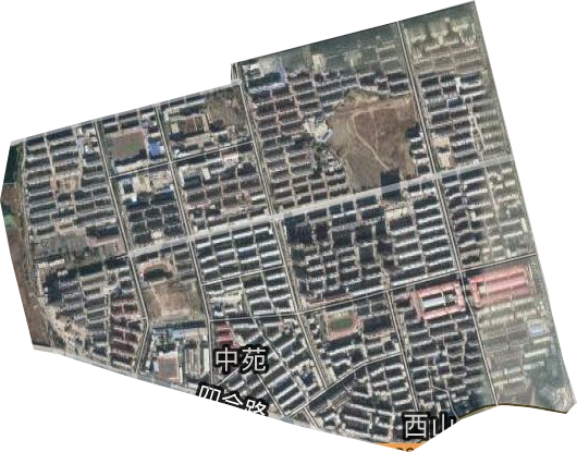 中苑街道卫星图