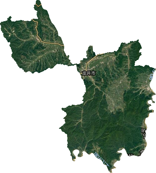 龙井市卫星图
