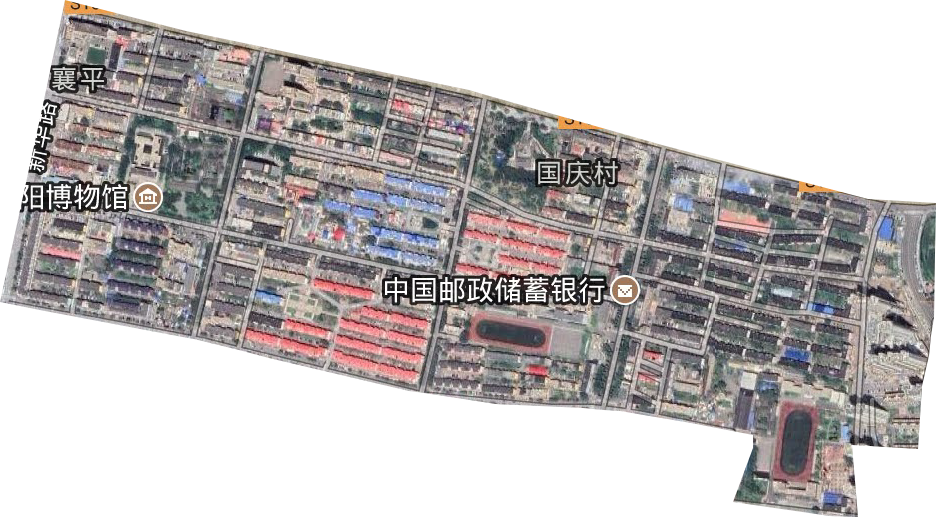 襄平街道卫星图