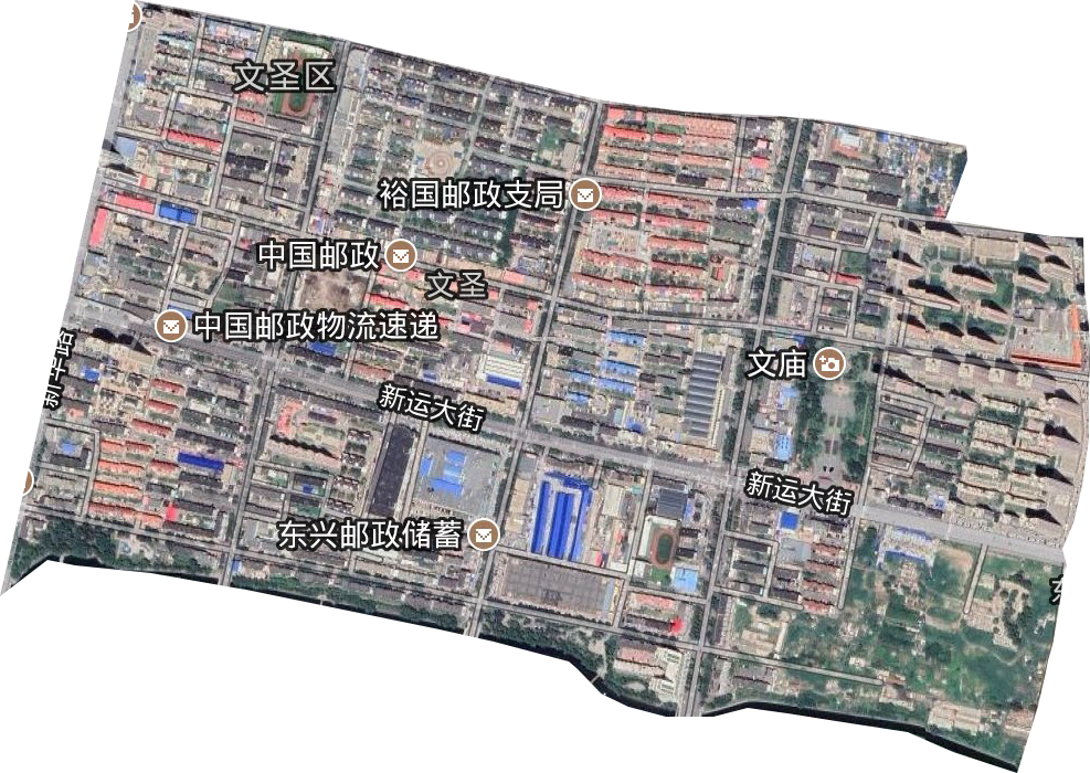 文圣街道卫星图