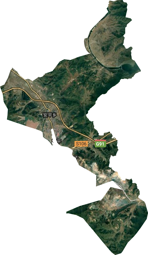 安平乡卫星图