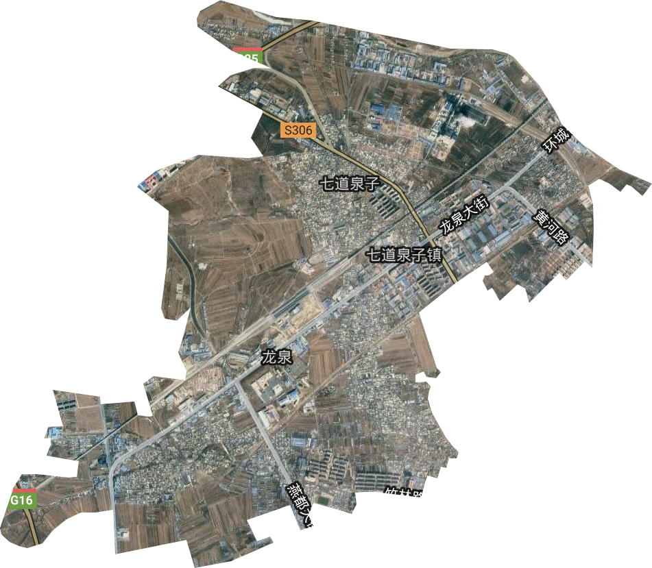 开发区龙泉街道卫星图