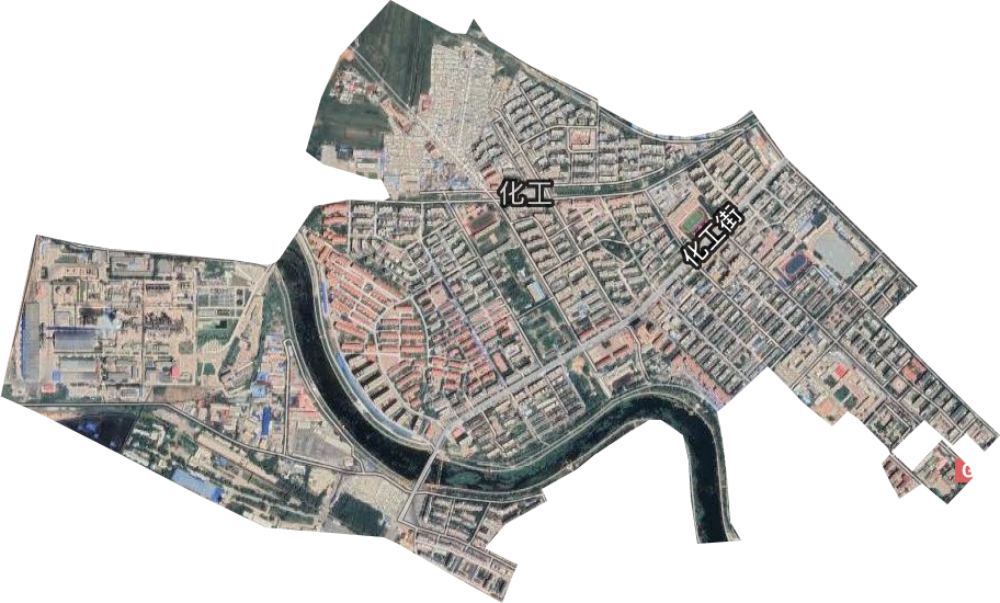 化工街道卫星图