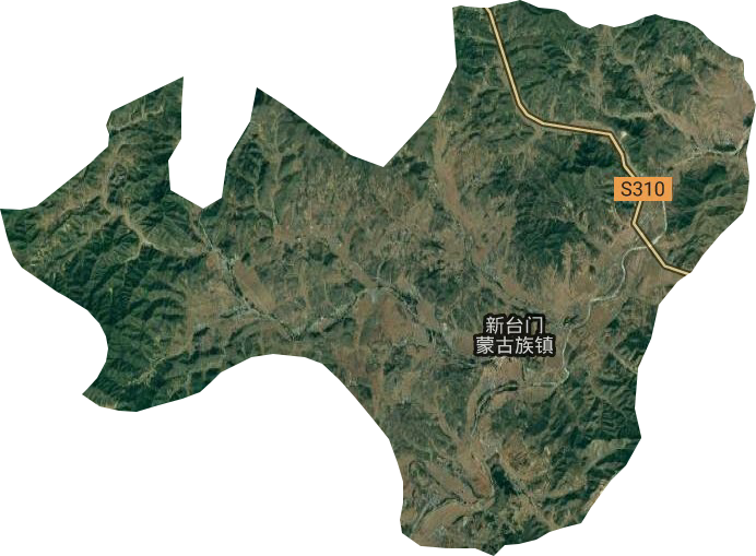 新台门蒙古族镇卫星图