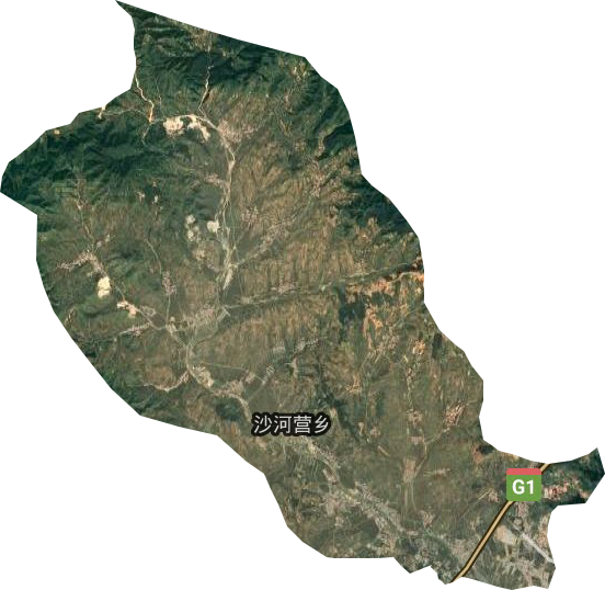 沙河营乡卫星图