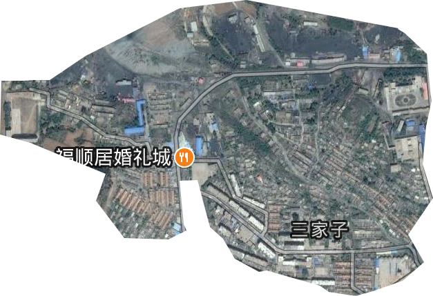 三家子街道卫星图