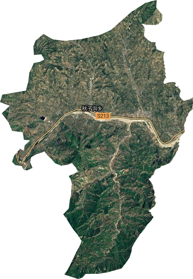 秋子沟乡卫星图