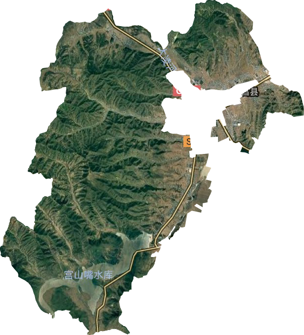 牤牛营子乡卫星图