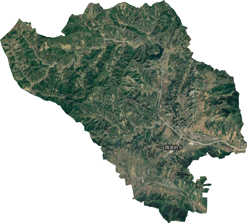 魏家岭乡卫星图
