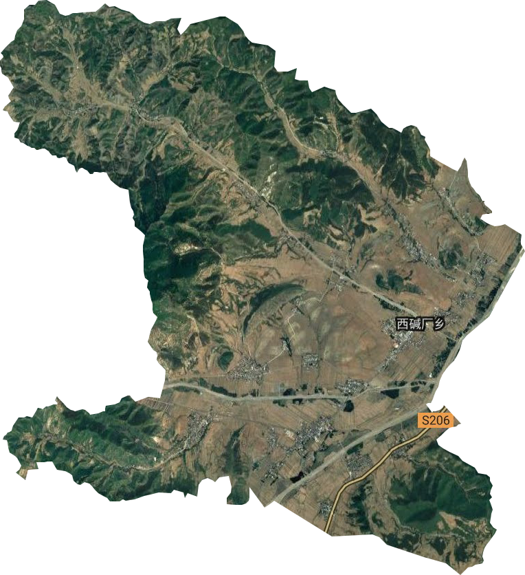 西碱厂乡卫星图