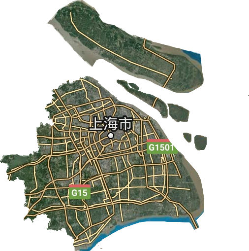 上海城区卫星图