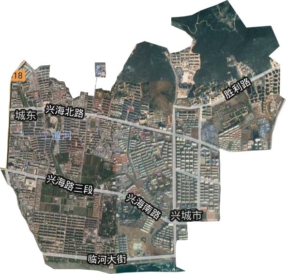 温泉街道卫星图