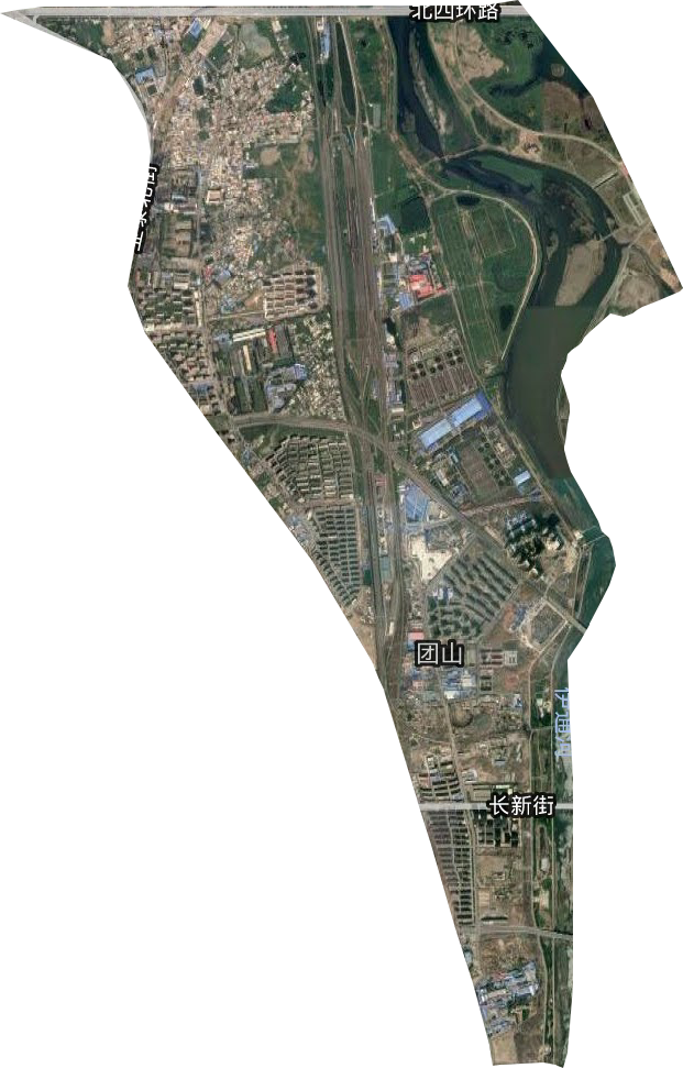 团山街道卫星图