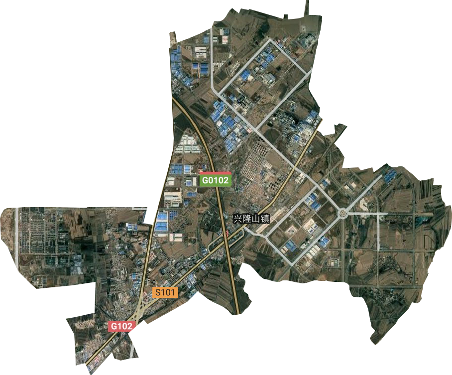 兴隆山镇卫星图