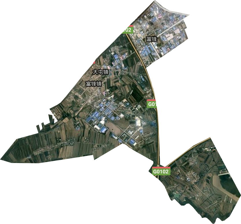 富锋街道卫星图
