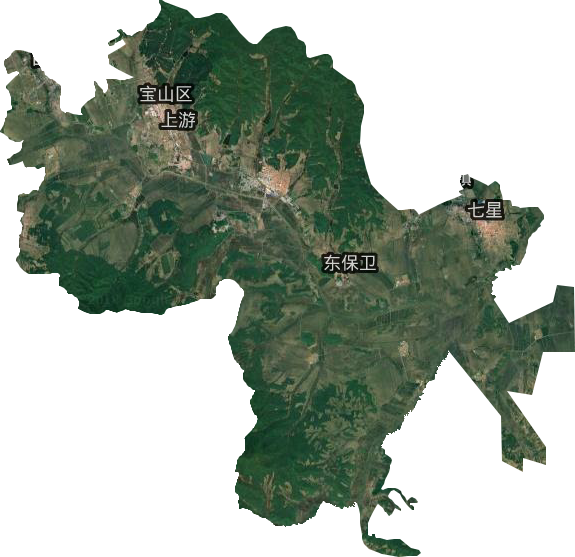 宝山区卫星图