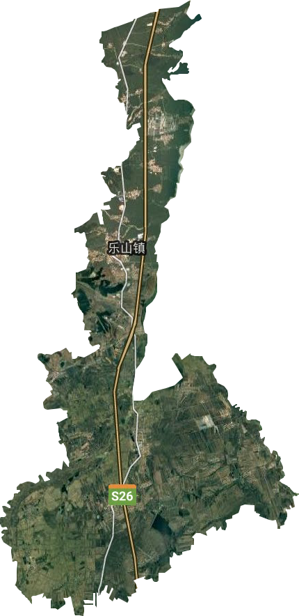 乐山镇卫星图