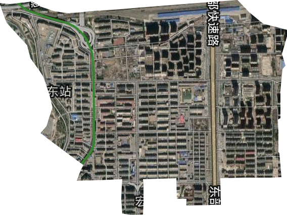 东站街道卫星图