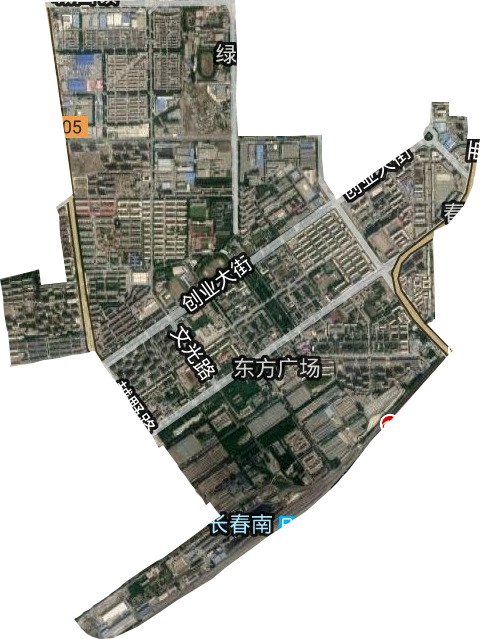 东风街道卫星图